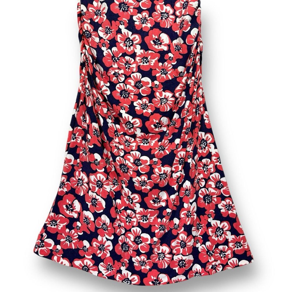 Lilly Pulitzer Island Coral Build Me Up One Shoulder Ruched Dress | M | Stretch - Picture 3 of 9